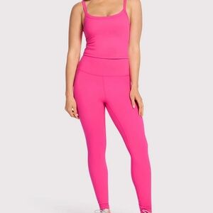 nuuds Hot Pink Legging and Top Workout Set